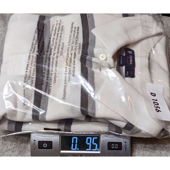 Cremieux Classics Polo Shirt Men's Size XL White with Black and Grey Stripes EUC - Picture 9 of 9